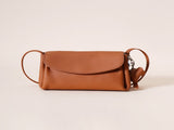 Genuine Leather Flap Crossbody Bag with Elephant Charm - Compact & Stylish Shoulder Purse V888-ELOSUNG35965