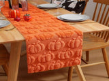 Fall Table Runner with Thanksgiving Pumpkins Design, Color 8 - Heat & Scratch Resistant, V1366-AZ2-W-15331