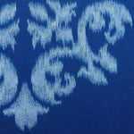 225TC Geo Damask Cotton Rich Easy Care Quilt Cover Set Queen V442-CAP-QUILTCS-GEO-BLUE-QS