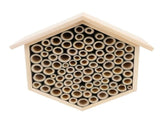 Hexagonal Bee House Wooden Bee Box Home Hotel Attract Peaceful Bee Pollinators Enhance Garden V1294-YM0901-3111240205411