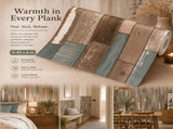 Self Adhesive PVC Retro Wall Film 0.45x6M, Greenish Brown Wood Texture, Kitchen Background V1221-XM-LB1753-GM62