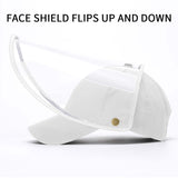 10X Outdoor Protection Hat Anti-Fog Pollution Dust Protective Cap Full Face HD Shield Cover Adult HATADULTWHTX10