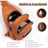 Faux Leather Shoulder Bag for Women with Two Compartments and Anti Theft Pocket, Adjustable Strap, V1237-MS-912-207