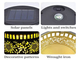 Solar-Powered Wrought Iron Sunflower-Patterned Openwork Projection Courtyard and Garden Mood V1265-AU-TAOGUAN-2