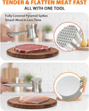 Meat Tenderizer Tool, 304 Stainless Steel Meat Mallet, 0.8lb Heavy Duty, 2 in 1 Meat Pounder for V1258-DP02-C-10