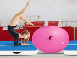 Powertrain Inflatable Air Barrel Exercise Roller 120cm x 75cm - Pink IFR-1275-PK