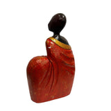 Tribal Lady Draped in Red Ornament 20x30cm V637-33811LDY