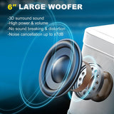 Black Karaoke Machine with 2 Wireless Microphones Bluetooth-Compatible 5.0 for Parties V201-IAA2032BL8AUA