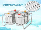 Stainless Steel Molds Ice Cream Industrial Home Kitchen DIY Ice Pop Mould Maker Tool V1294-YM0727-JY06255-01