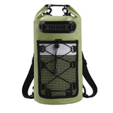 Roll-Top Backpack Dry Bag with Handle for Fishing Boating and Camping Green - L V1308-DSZKI-274-3