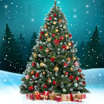 Jingle Jollys Christmas Tree 2.1m Snowy Xmas Tree Decoration 905 Tips XM-TR-WELL-7F-SNOW