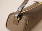 Genuine Leather Boston Bag - Mini Barrel Crossbody & Top Handle Purse V888-ELOSUNG35969