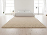 230x160cm Floor Rugs Large Shaggy Rug Area Carpet Bedroom Living Room Mat - Beige V63-832151
