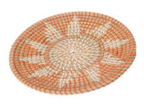 Round Grass Wall Ornaments 35cm Diameter Hand Knitting Hanging Woven Wall Baskets for Living Room V1294-YM0703-3115230050711