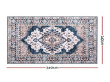 Artiss Floor Rug 240x340cm Large Washable Persian Area Rug Living Room Carpet FLR-4857-240X340-BL