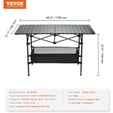 Folding Camping Table, Outdoor Portable Side Tables, Lightweight Fold Up Table, Aluminum & Steel V952-HWZDCZL200LBS0UE8V0