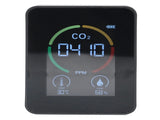 Smart Carbon Dioxide Detector USB Charging Infrared Temperature Humidity Air Quality MonitorBlack V1294-YM0901-3113210119812