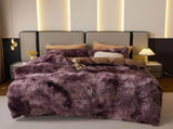 Tie-Dye Bedding Set Three-Piece Bedding Set Soft Bedding Trendy Bedding Home - Dark green - Size V1102-114-52798-DAR-150-200CM
