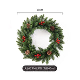 Christmas wreath, artificial wreath, red berries, pine cones, 30CM wreath, Christmas decoration, V1102-128-84756-RED-40CM