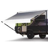 Shade Shield 15ft x 8ft Caravan Retractable Awning, Powder Coated 6063 Aluminium and Vinyl, for V219-VAWMANSS15KA