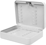 20-Hook White Locking Key Cabinet with Security Cylinder Lock V1188-MS-731-124