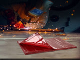 Welding with Frame, 6' x 8' Welding Curtain, Flame-Resistant Vinyl Welding Protection V952-DMSHJPF6X8YCCZQN5V0