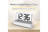 LCD Digital Alarm Clock With Transparent Display Dual Alarms 12/24H Snooze Date Week Temperature V1263-JX-8003