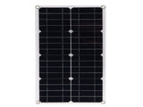 25W 18V Portable Monocrystalline Silicon Dual-USB Charging Solar Panel for Light Car Boat V1294-YM0901-3119200012011