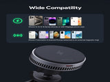 Aukey MagFusion Dash Pro Qi2 Active Cooling Wireless Charging Phone Mount V1089-HD-MC13A
