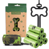 Eco-Friendly Pet Waste Bag Set with Bone-Shaped Carrier Hook and D-Ring Clip Thick Leak-Proof Poop V1341-ZY-ETZDYDQ5-F