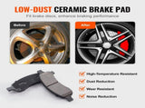 Drilled Slotted Front Brake Rotors Pads Kit for Chevy Traverse GMC Acadia V952-QCCCPTZTRAVEMZKYOV0