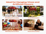 Wedding Flower Stand, 10PCS 60cm Column Flower Stand, Floral Stands with Metal Laminate, Cylindrical V952-HLHJLFT10J60MT7YR001V0