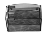 3-Pocket Mesh Hanging Wall File Organizer Rack for Office, Home, School - Folder Storage Solution V1369-AZ3-W-20519