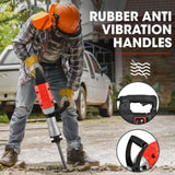 Baumr-AG 2400W Pro-Grade Electric Demolition Jackhammer, with 3 Bonus Chisels, Carry Case V219-BAJHTL05A