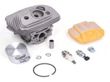 46mm Cylinder Piston Assembly Air Filter Cover Relief Valve Set Fit for Husqvarna 555 560 562 XP V1294-YM0523-3111210414911