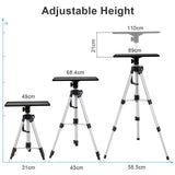 Universal Projector Tripod Laptop Floor Stand DJ Equipment Holder with Plate V767-M-KK050