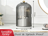 Rotatable Birdcage Desktop Storage Organiser, Dustproof Split Holder for Skincare Products, V1221-XM-LB5316-ZS182