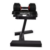 Powertrain GEN2 Pro Adjustable Dumbbell Set - 2 x 25kg Home Gym Weights with Stand DMB-TD1-AD3-2S