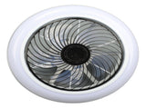 Ceiling Fan Light 6 Gear Wind Stepless Dimmable Quiet Modern Flush Mount Ceiling Fan with Light and V1294-YM0901-3113240112411