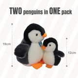 2X Plush Penguin Keychain Or Doll With Sound Activation PINK V274-TOY-KN-F-PLUSPNP2P