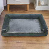 Medium PawfectFriend Orthopedic Dog Bed 3-Side Comfort Bolster Padded Calming Mattress Bed with V571-644161314509
