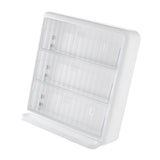 Wall Mounted Coffee Capsule Holder Clear Acrylic Compact Tea Bag Storage Rack for Office L Two Layer V1294-YM0710-3117230304312