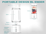 Blender - Mini Blender - Smoothie Maker - USB Rechargeable Mini Blender - Portable Blender for V1188-MS-313-0477