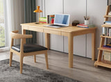 Mitch Solid Wood Study Desk /Rubberwood/Minimal Assembly/Natural Wood Colour V1057-DM6007
