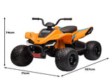 Kahuna Licensed MCL35 McLaren Kids Toy Ride On Electric Quad Bike - Orange CAR-MCL-35L-OR