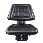 Giantz Tractor Seat Forklift Excavator Truck Universal Replacement PU Chair TS-BACK241-BK