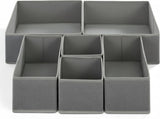 6 Pcs Drawer Organizers for Clothes Foldable Storage Bins for Wardrobe, Underwear, Socks, Bras, V1237-ZY00B0FJMW2BHQ