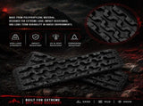 2x 10 Ton 4WD Car Recovery Tracks Sand Mud Snow Traction Boards Off-Road Device Mat V379-REVTRCK001