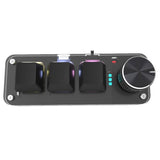 Mechanical Keyboard RGB Mini Gaming Custom Programming Red Switch 3 Keys 1 Knob 2.4G Wireless V1369-AZ3-W-08358
