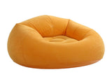 Inflatable Chair Single Sofa PVC Flocking Blow Up Lounge Couch for Living Room Bedroom Office V1294-YM0901-3116250014712